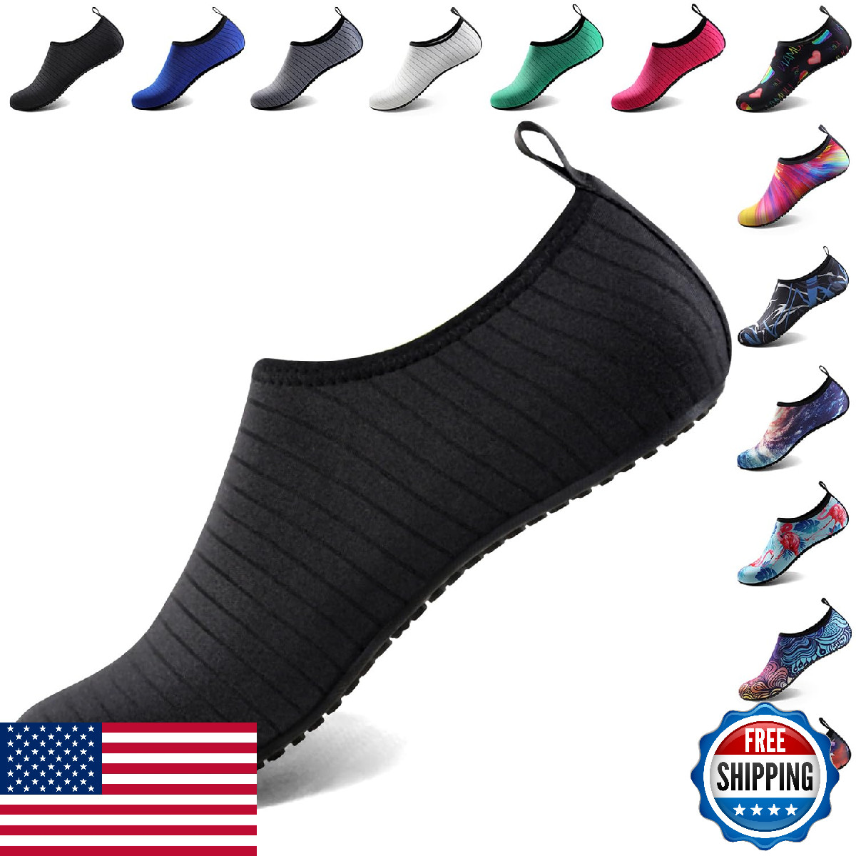 Athmile Water Shoes for Women & Men - Quick Dry Beach, Swim, Yoga, Surf