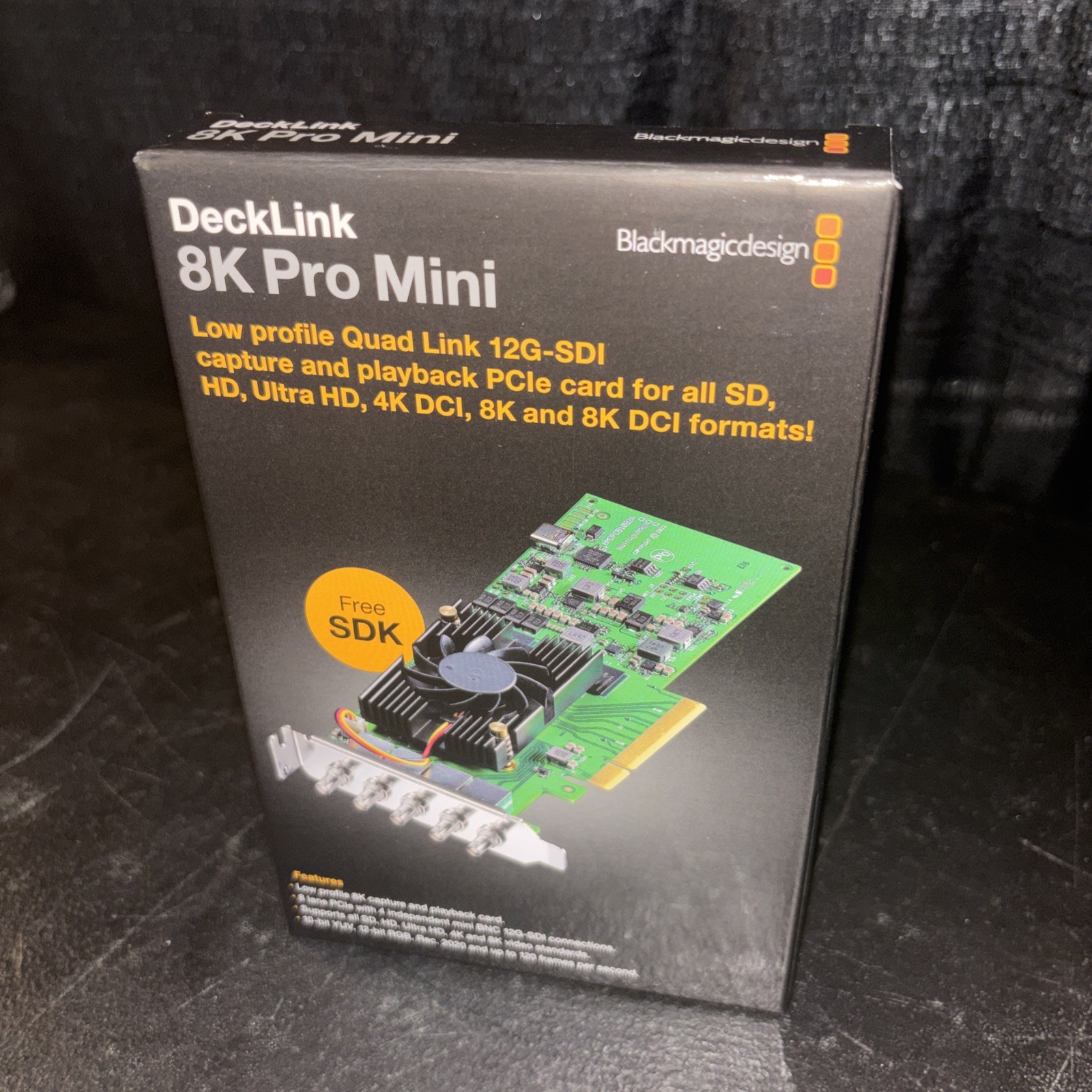 Blackmagic Decklink 8K Pro Mini Quad Link 12G-SDI Capture & Playback PCIe Card