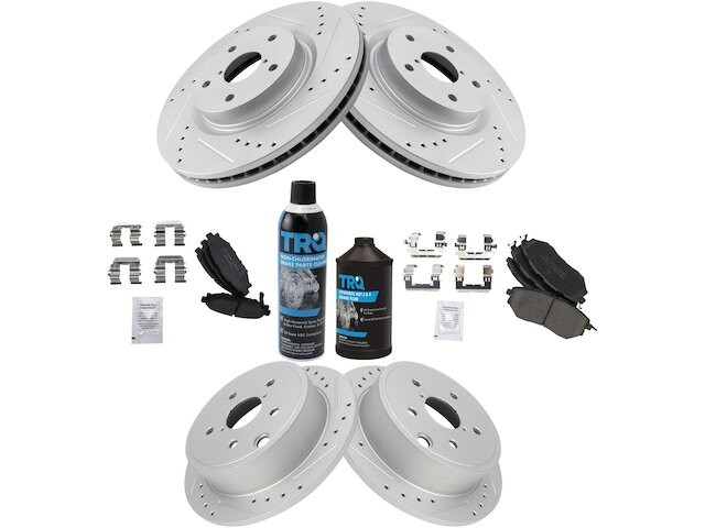 Front and Rear Brake Pad and Rotor Kit For 2015-2019 Subaru WRX 2017 GH957HD
