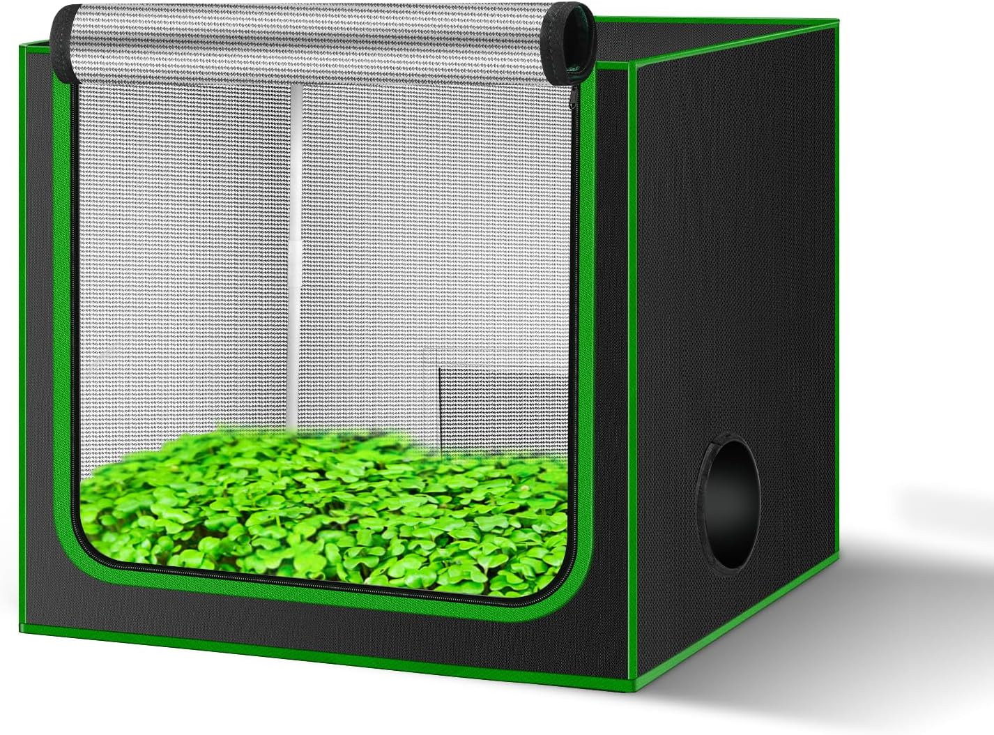 Small Grow Tent for Aerogarden，24”X16”X24” ，Hydroponics Growing System ，Highly R