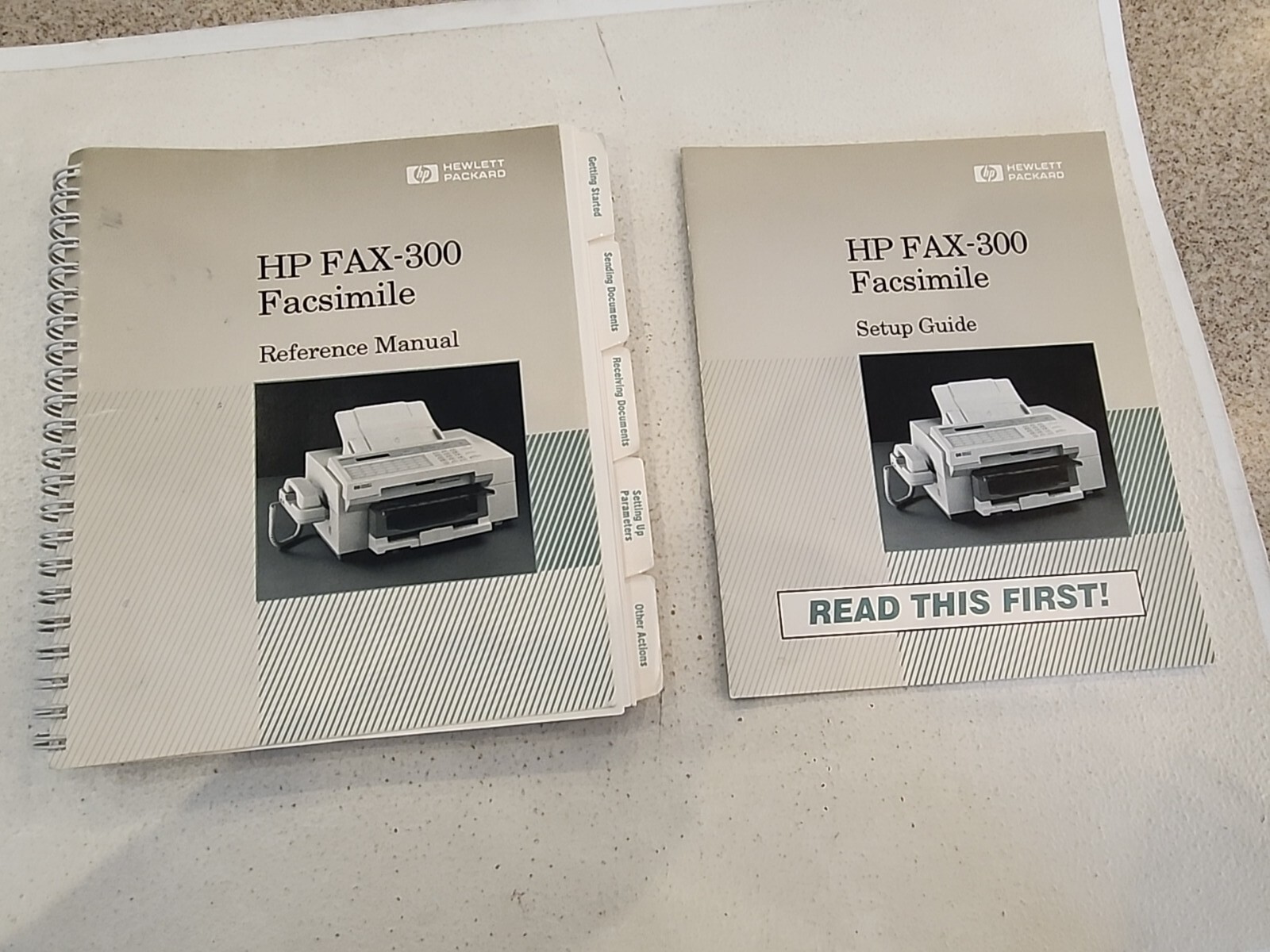 HP FAX-300 Facsimile Machine Reference Manual & Setup Guide - MANUALS ONLY 1991