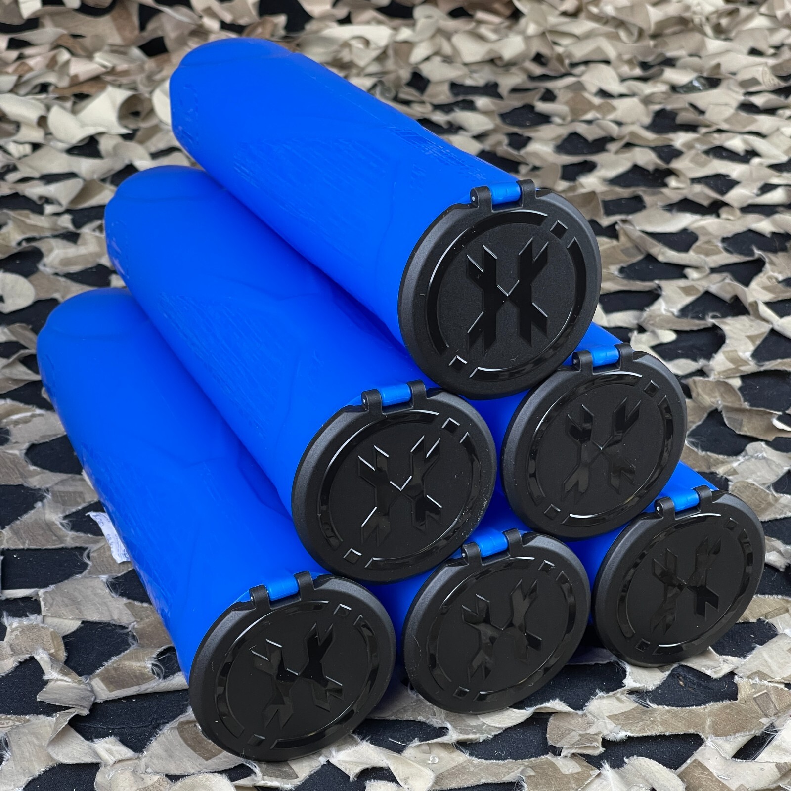 NEW HK Army (6 Pack) 150 Round Apex Paintball Pod - Blue (13013002)