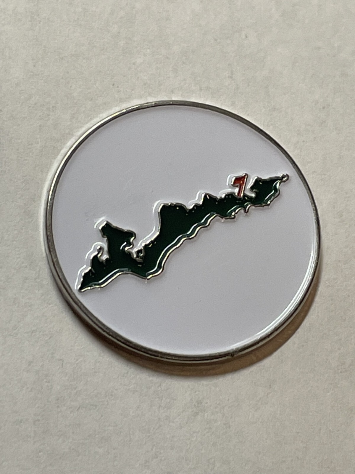 Fishers Island Club 1" Coin Golf Style Marker - Fishers Island, NY - A Beauty!