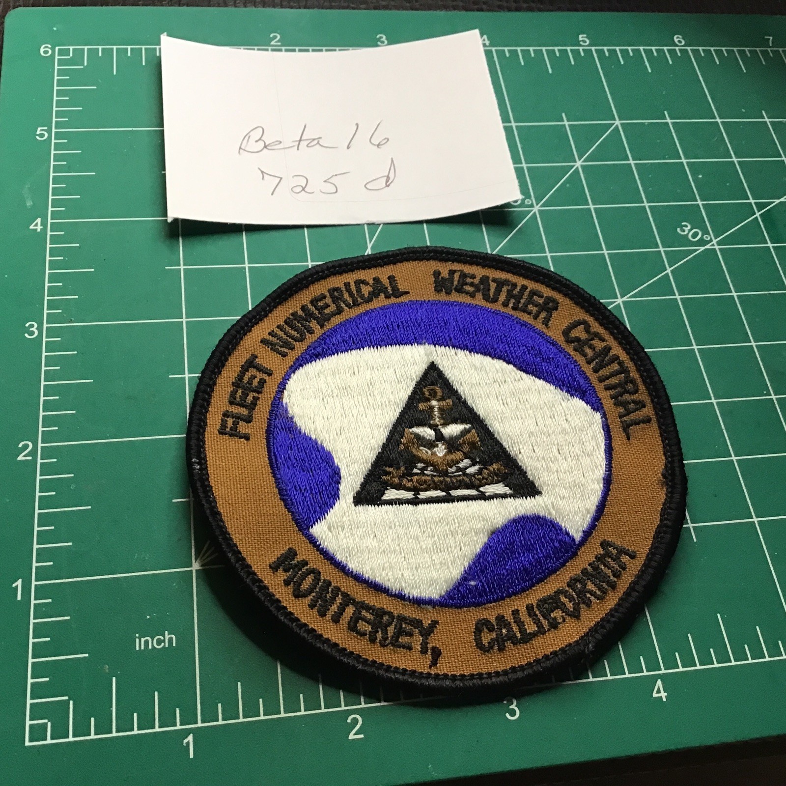 US Navy Monterey Fleet Numerical Weather Central Patch Sew On