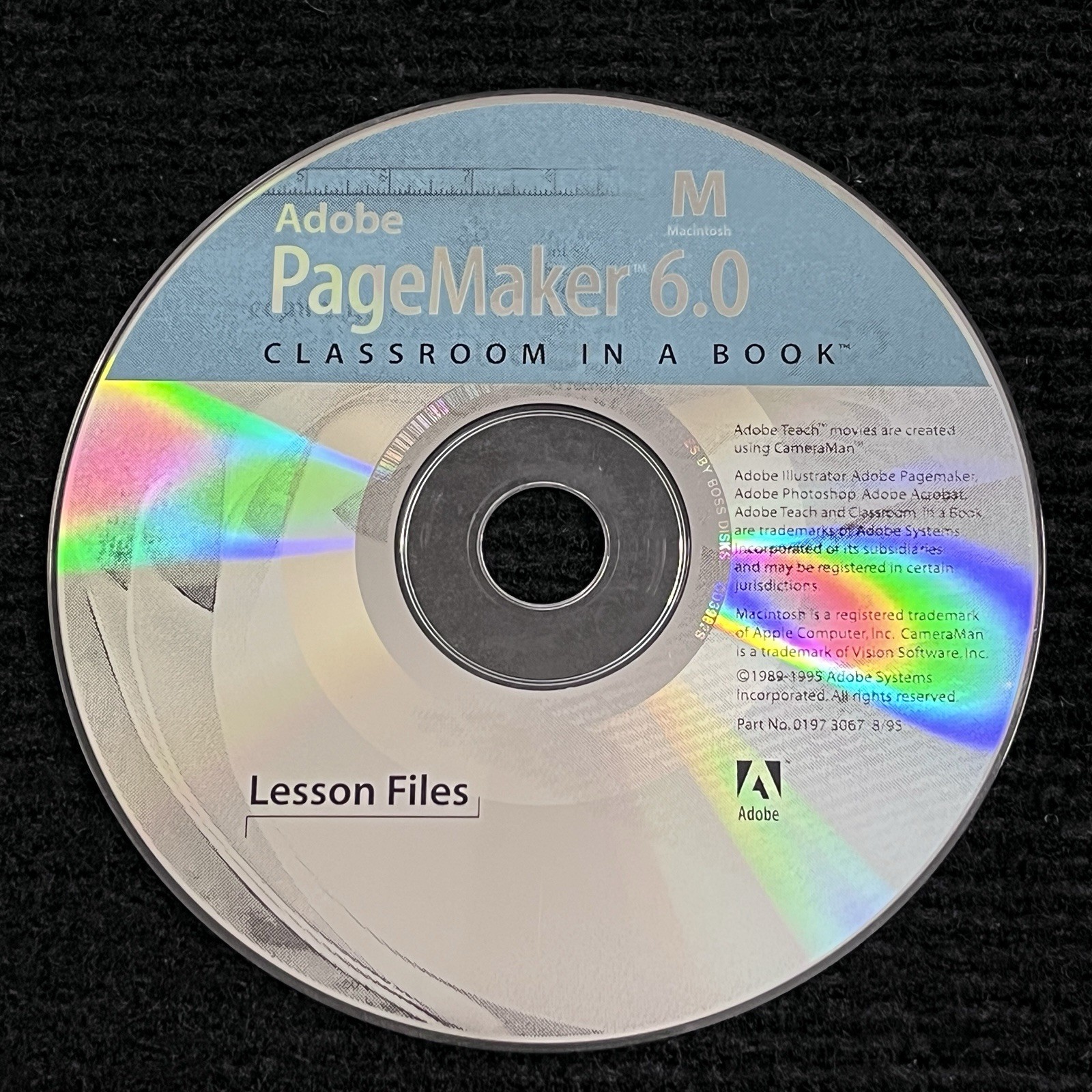 Adobe - Pagemaker Classroom 6 Photoshop Tutorial 4 Type Manager 2 Floppy Vtg