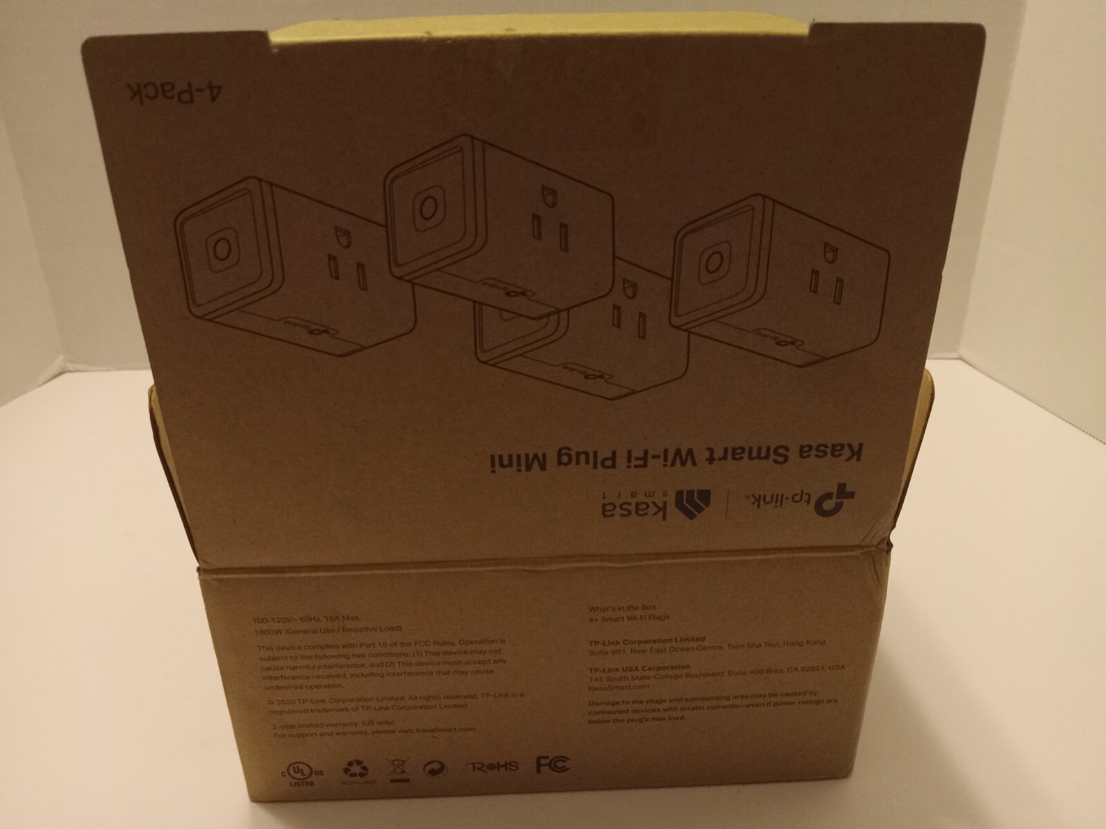 TP Link Kasa Smart Wi-Fi Plug Mini 4 Pack New in Open Box