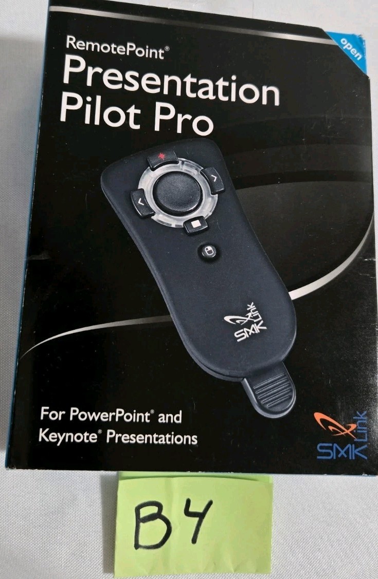 SMK-Link VP6450 Pilot Pro Wireless Powerpoint Presentation Remote + Laser