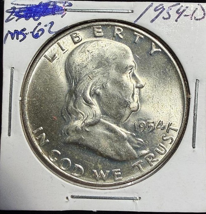1954-D Franklin Half Dollar - MS - Nice Coin!