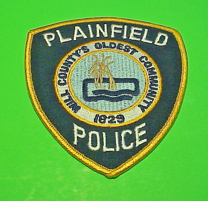 PLAINFIELD  ILLINOIS  1829  IL  4 1/2"  POLICE PATCH  FREE SHIPPING!!!