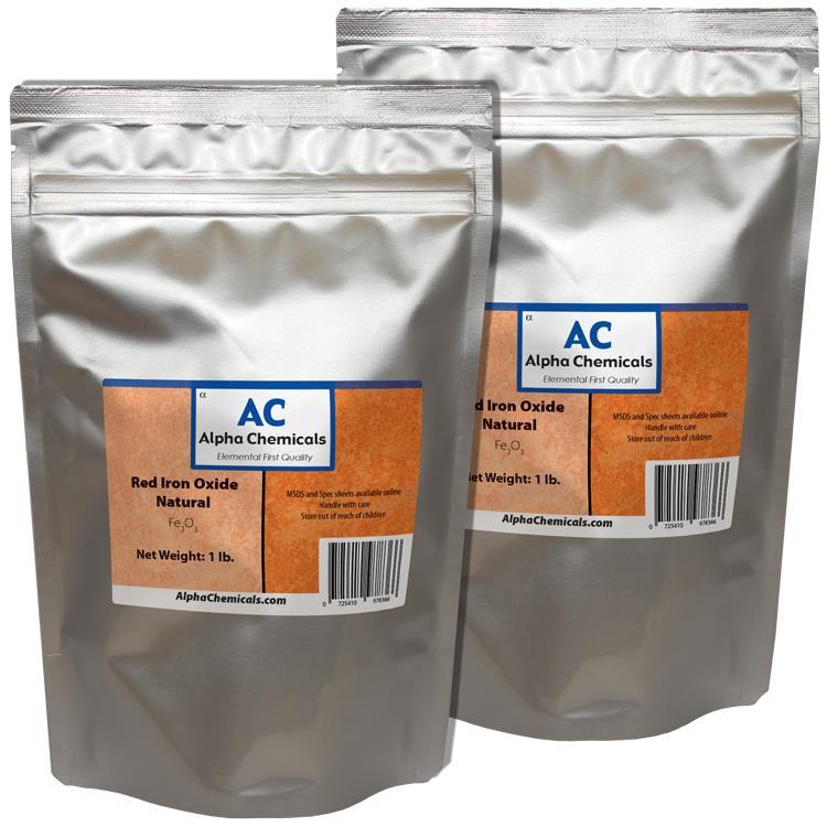 2 lb Red Iron Oxide  - Fe2O3 - Natural Source