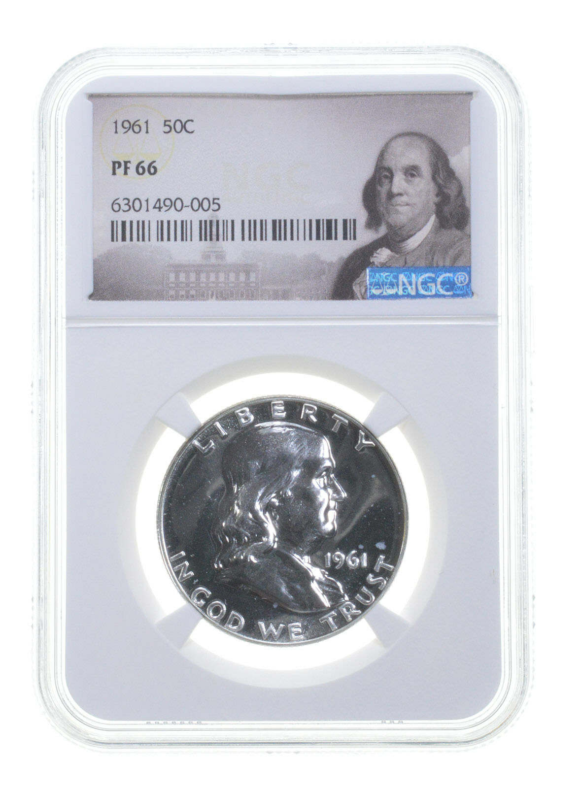 1961 Franklin Half Dollar PF66 NGC Special Label