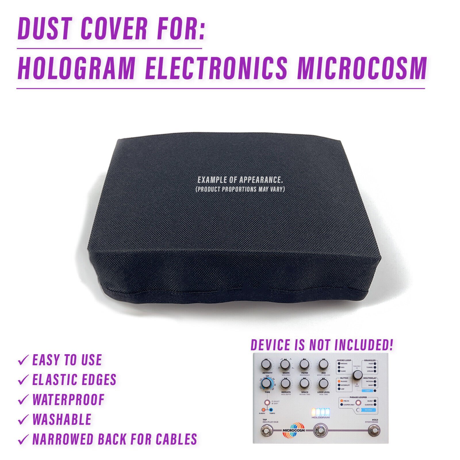 DUST COVER for Hologram Electronics Microcosm