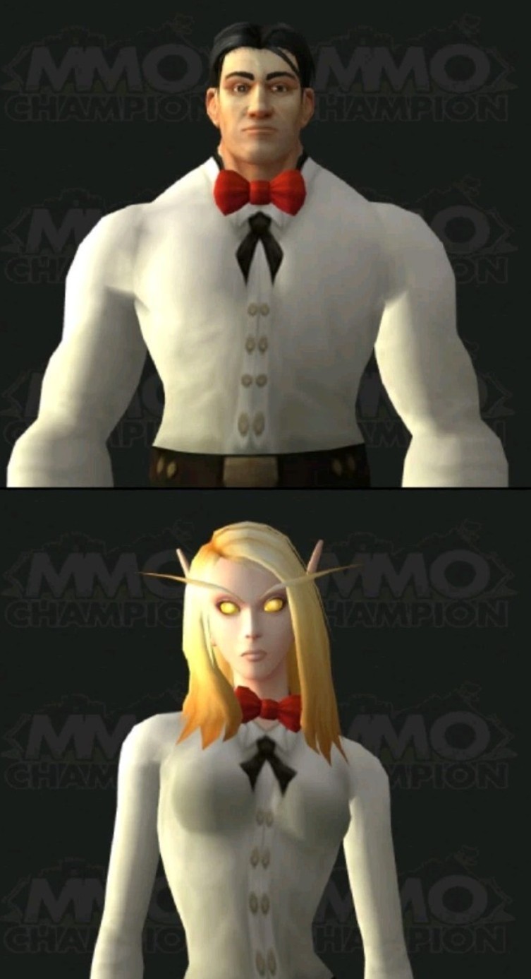 World of Warcraft Crimson Bow Tie - Pringles Promotion Rare Cosmetic Global Wow