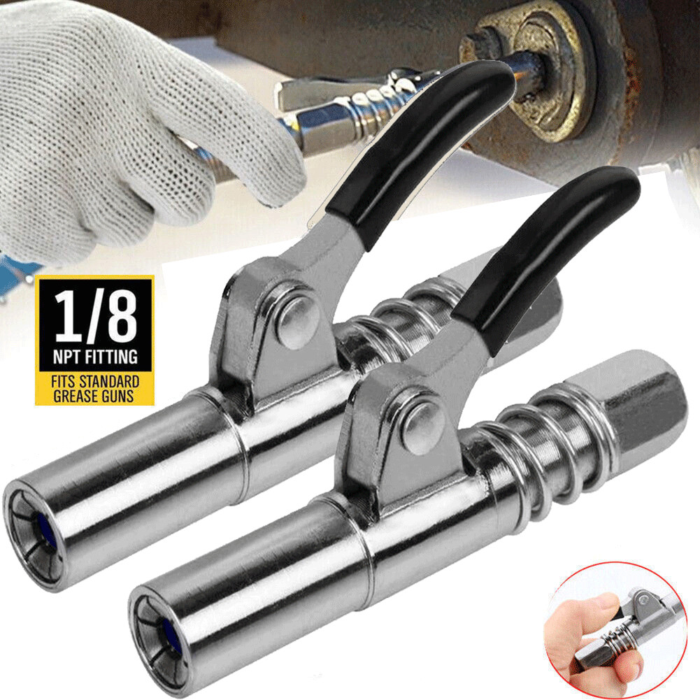 For Professional Grease Gun Coupler Quick Release Lock Oil Nozzle 10000PSI