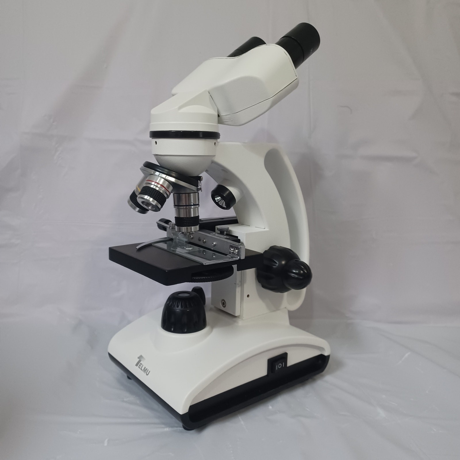 Telmu Biological Microscope w/ 154-Piece Slide Kit