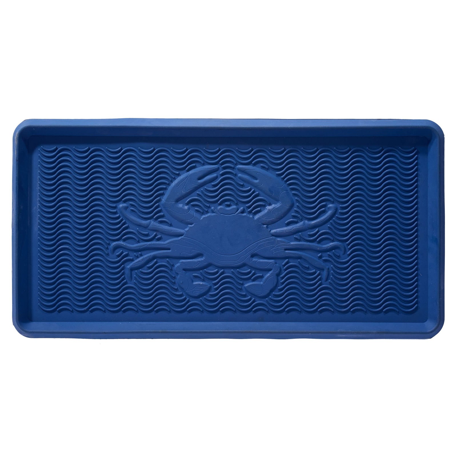 Home Furnishings By Larry Traverso HF LT Crab Rubber Boot Tray 32 x 16 inches