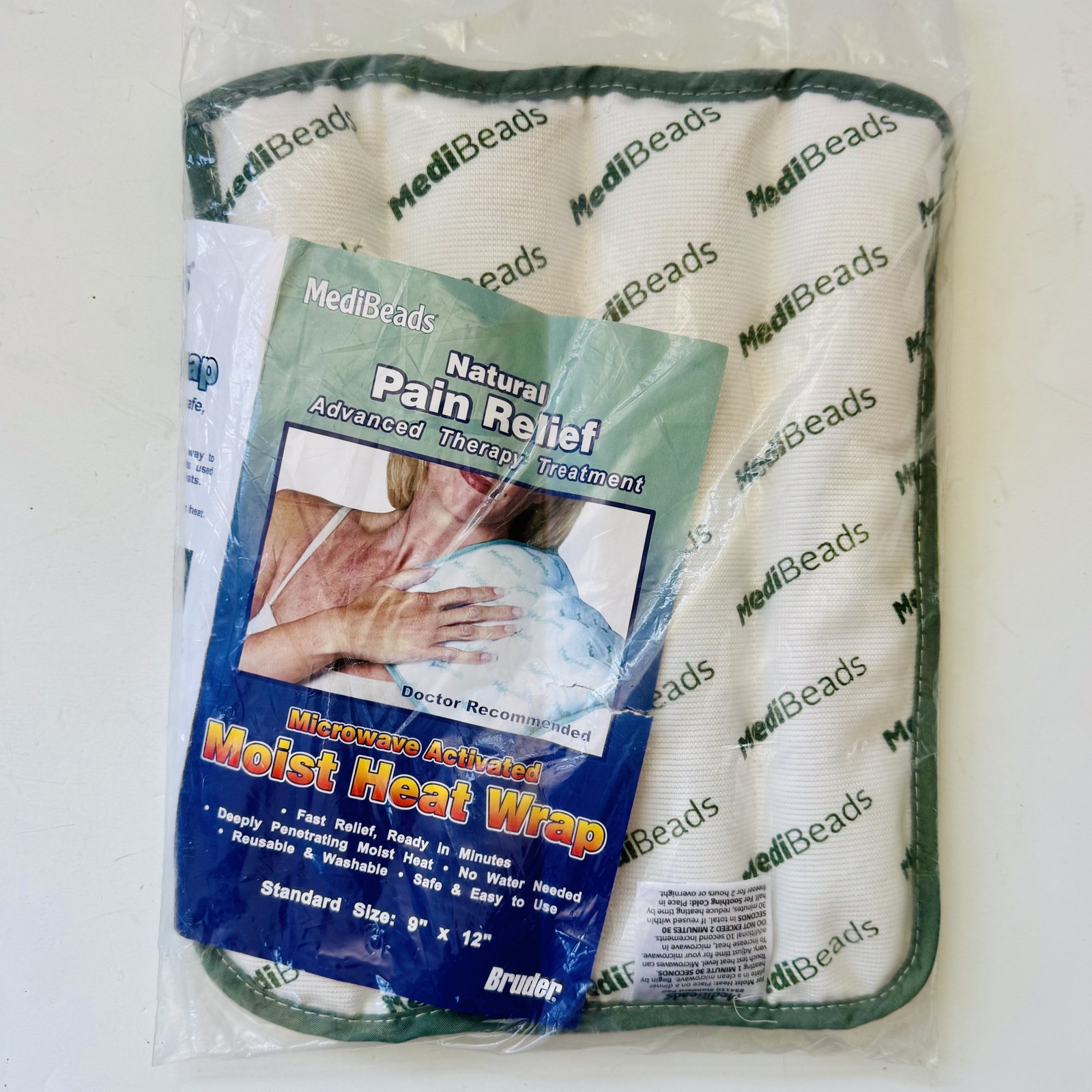 Bruder Moist Heat Wrap 9x12 Microwave Activated Reusable Therapy