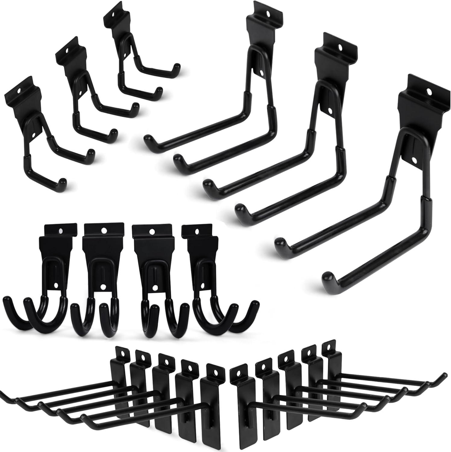 Slatwall Hooks Heavy Duty - Premium 20 Pack for Proslat & Slatwall Accessories -