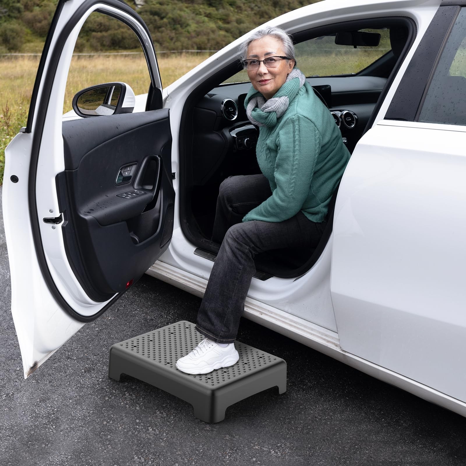Mobility Step Stool for Adults & Seniors - Non-Slip Platform Indoor and Outdo...