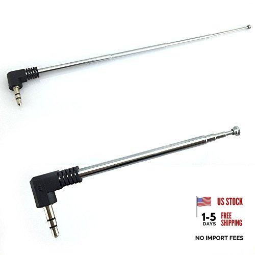 2 Pack Bluetooth Speaker Antenna Replacement Telescoping 3.5mm FM Radio