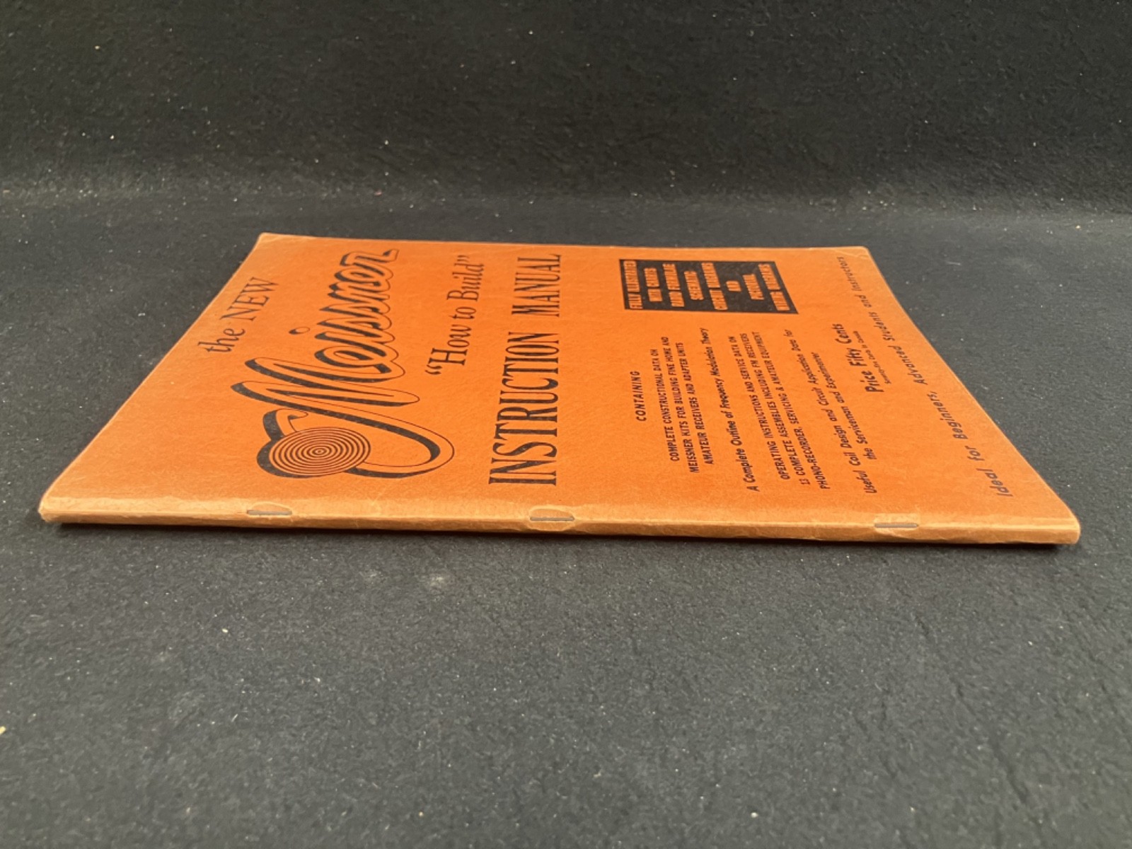 1943 MEISSNER "HOW TO BUILD" INSTRUCTION MANUAL, ELECTRONICS, VGC