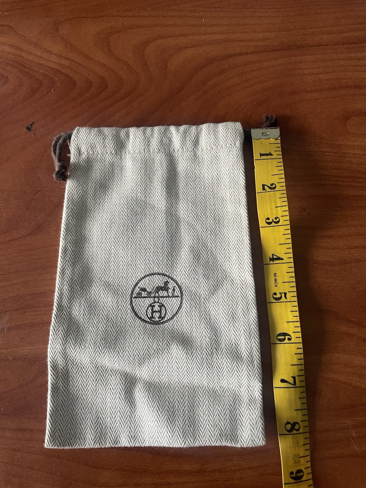 Hermes Small Dust Bag 8.5" X 5" Authentic Guaranteed