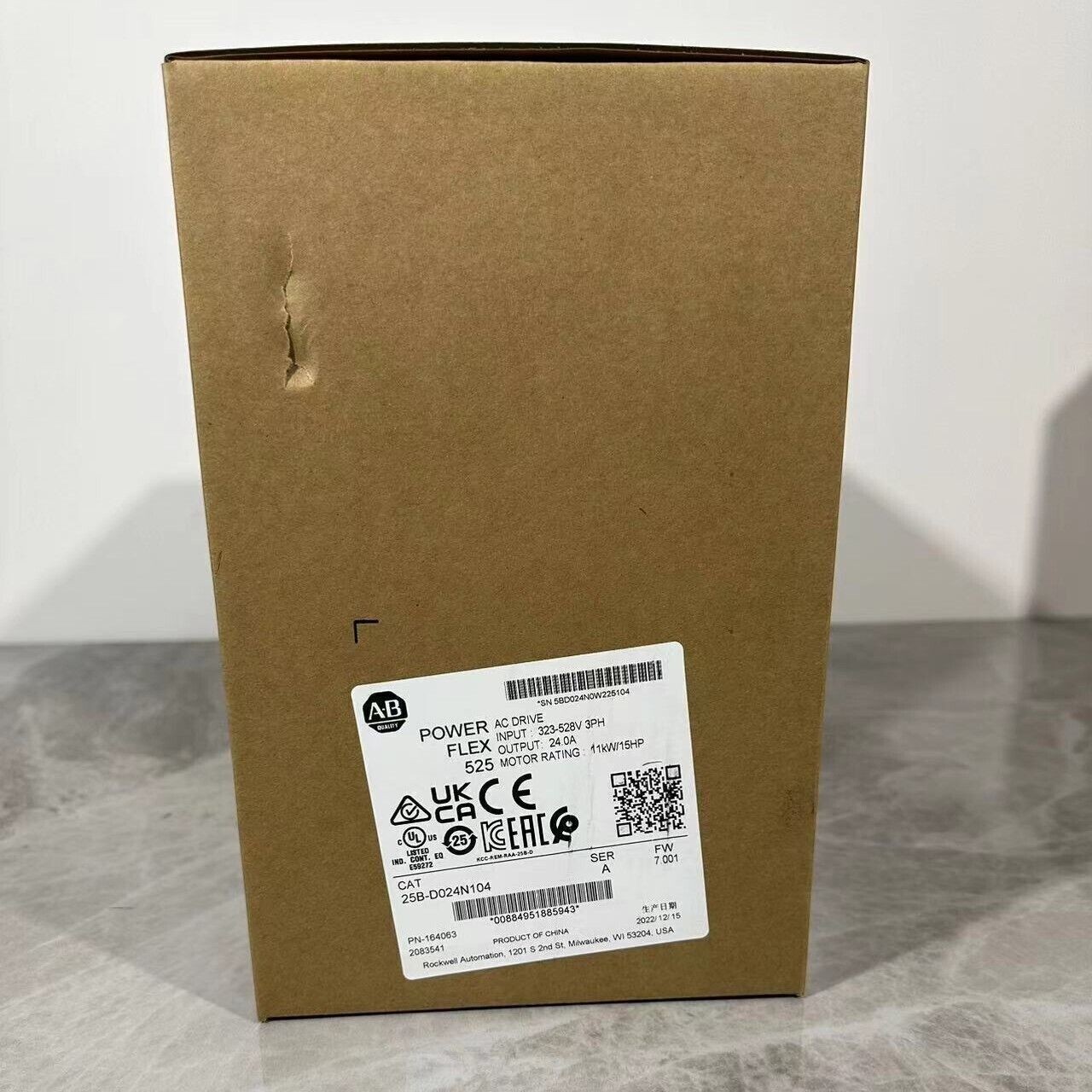 AB 25B-D024N104 PowerFlex 525 AC drive 25BD024N104 NEW IN BOX US Free Tax