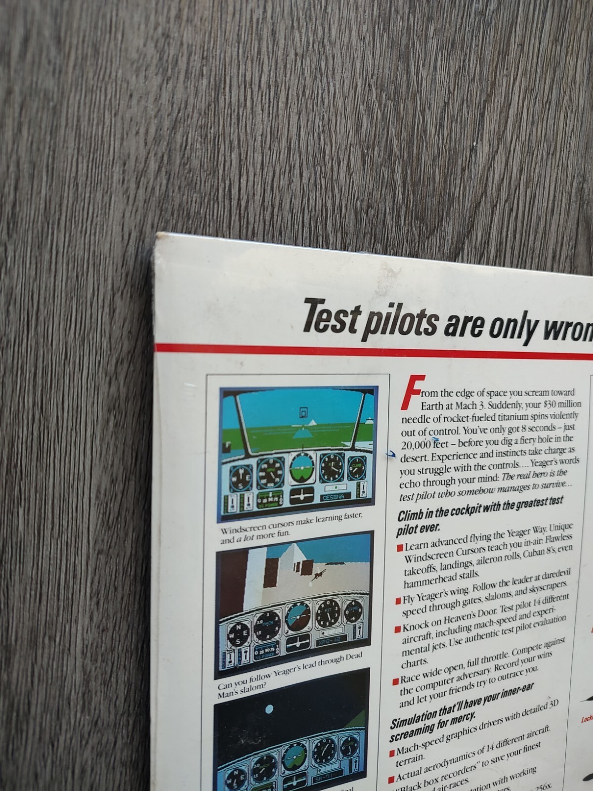 Electronic Arts EA Chuck Yeager's Advanced Flight Trainer IBM PC Tandy Brand New