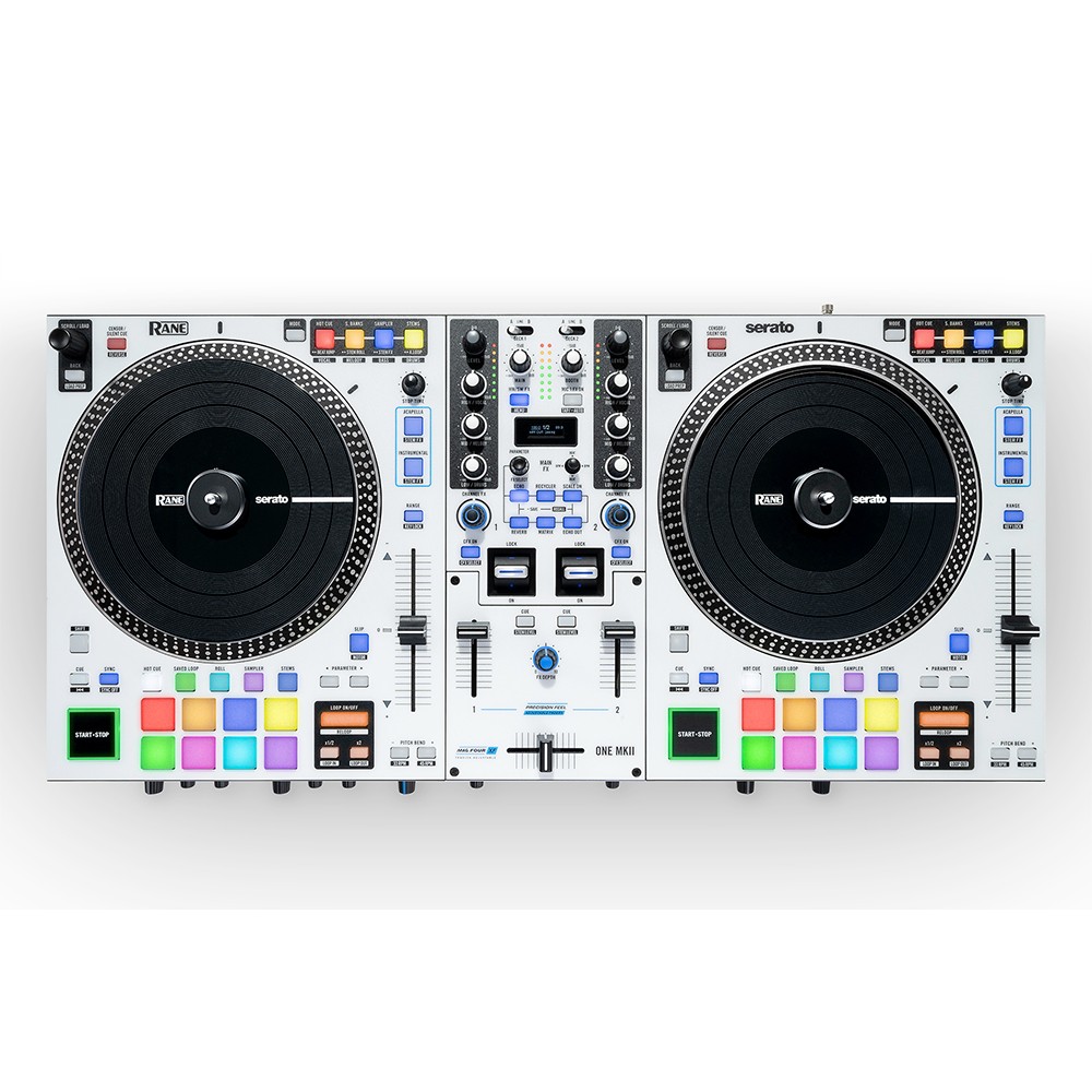 RANE ONE MKII White Motorized DJ controller + Soft case + XLRs