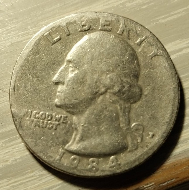 1984 Rare Collector Quarter With Missing Letters And Improper Markings