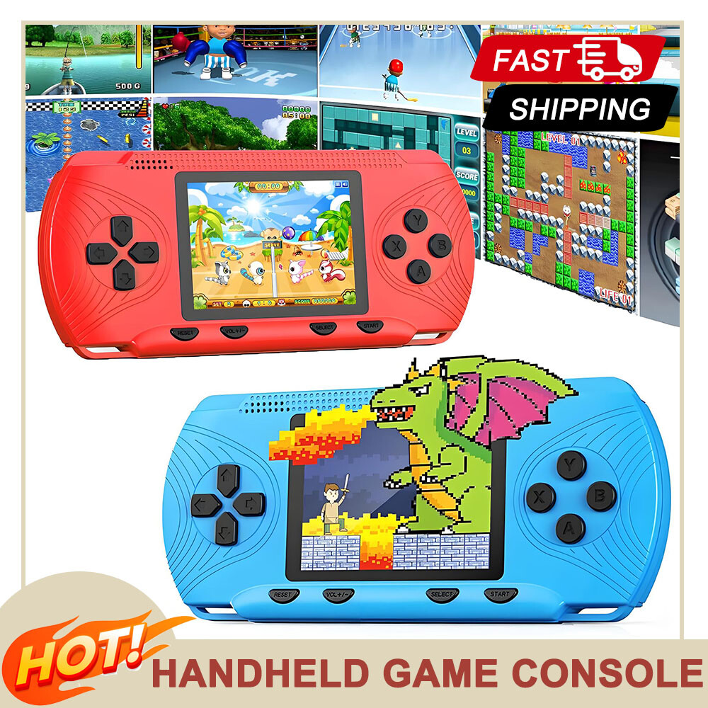 Portable Handheld Game Console 3" HD Built-in 258 Games HD Classic Kids Toy Gift