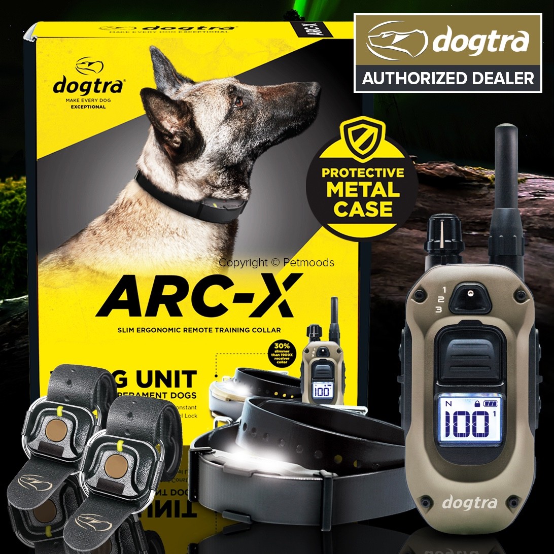 Dogtra ARC-X (2) HANDSFREE Dog Remote Training Collar 3/4 Mile Boost, Tone & XPP