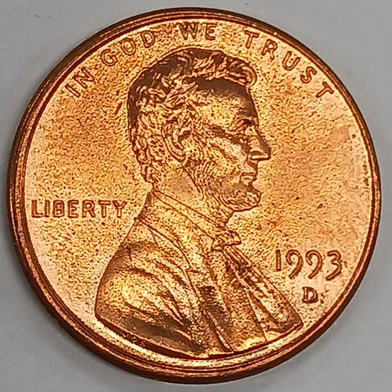 1993-D Lincoln Cent BU Red Uncirculated
