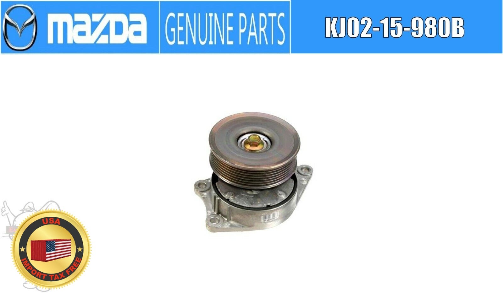 MAZDA GENUINE Xedos 9 PULLEY, TENSIONING KJ02-15-980B KJ0215980B OEM