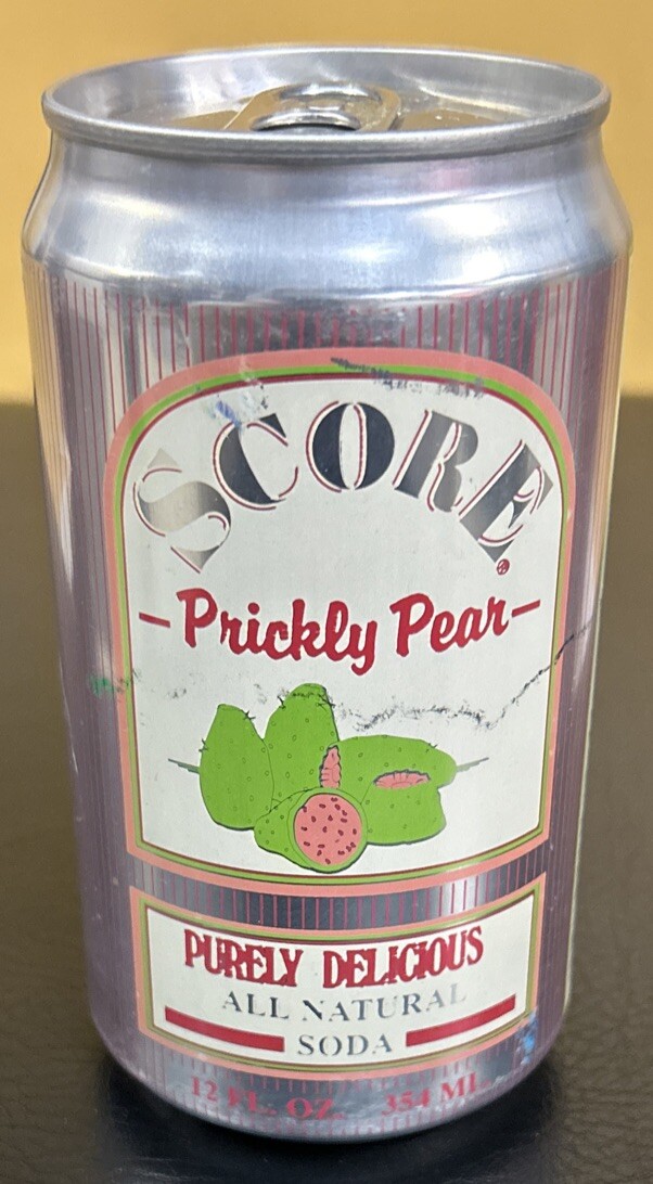 Vintage SCORE Prickly Pear 12oz. Empty Sealed Pull Tab Aluminum Can