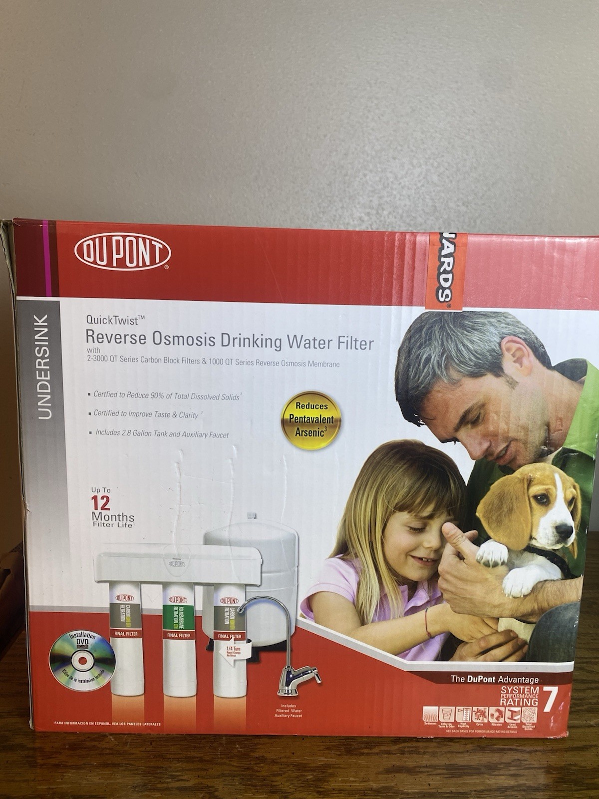 New DuPont WFRO60X-1 Quick Twist Reverse Osmosis Drinking Water Filter Undersink