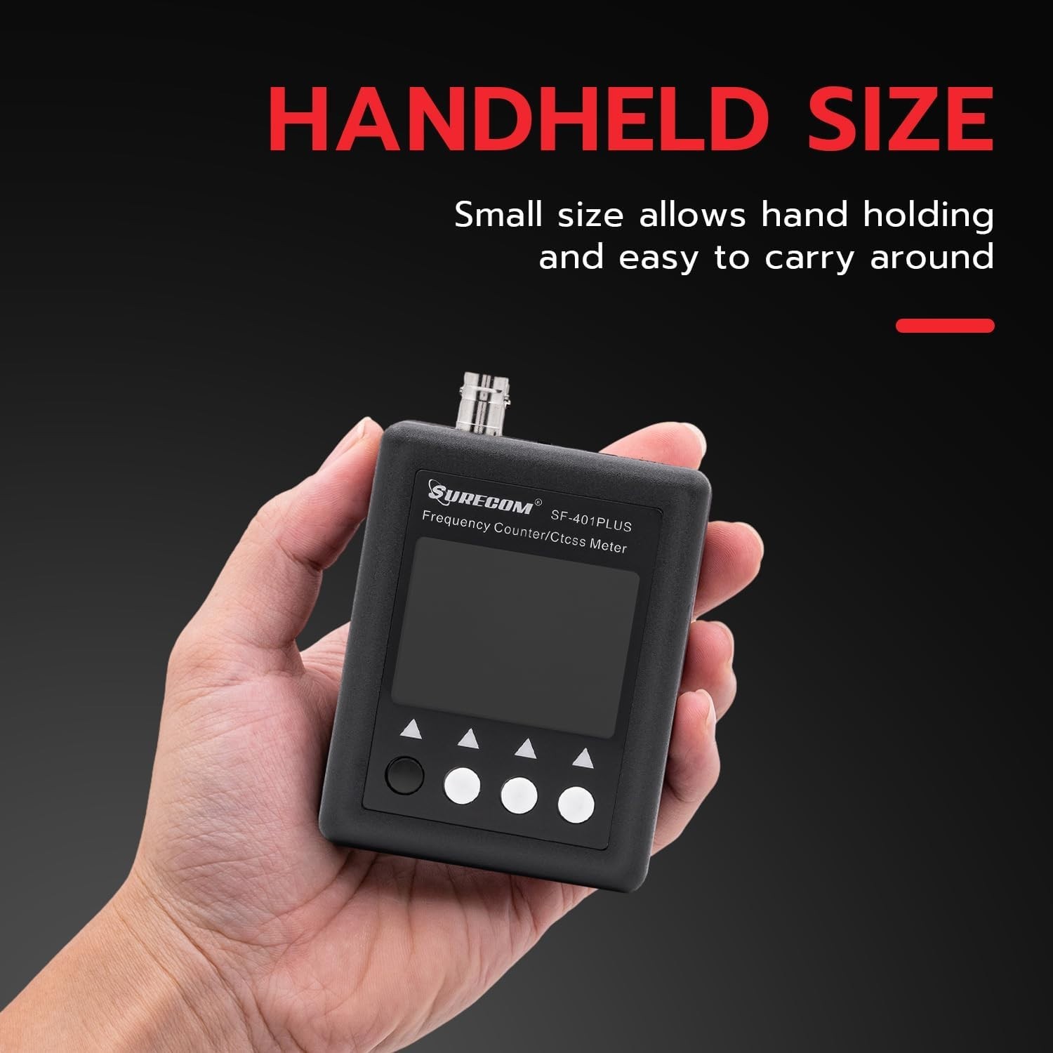 Compact Mcbazel SF401 Plus 27-3000MHz Frequency Counter - Includes Two Antennas