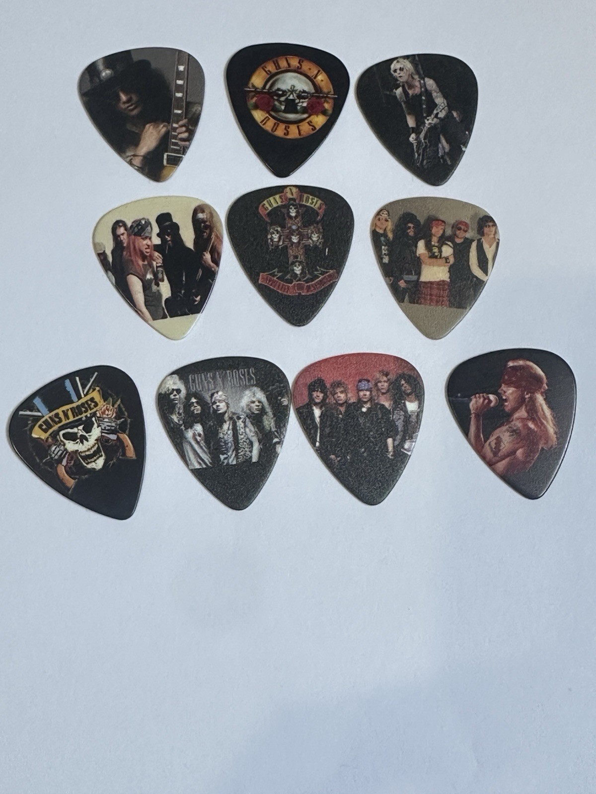 Guns ‘N Roses Graphic Photo Guitar Picks - Lot Of 10