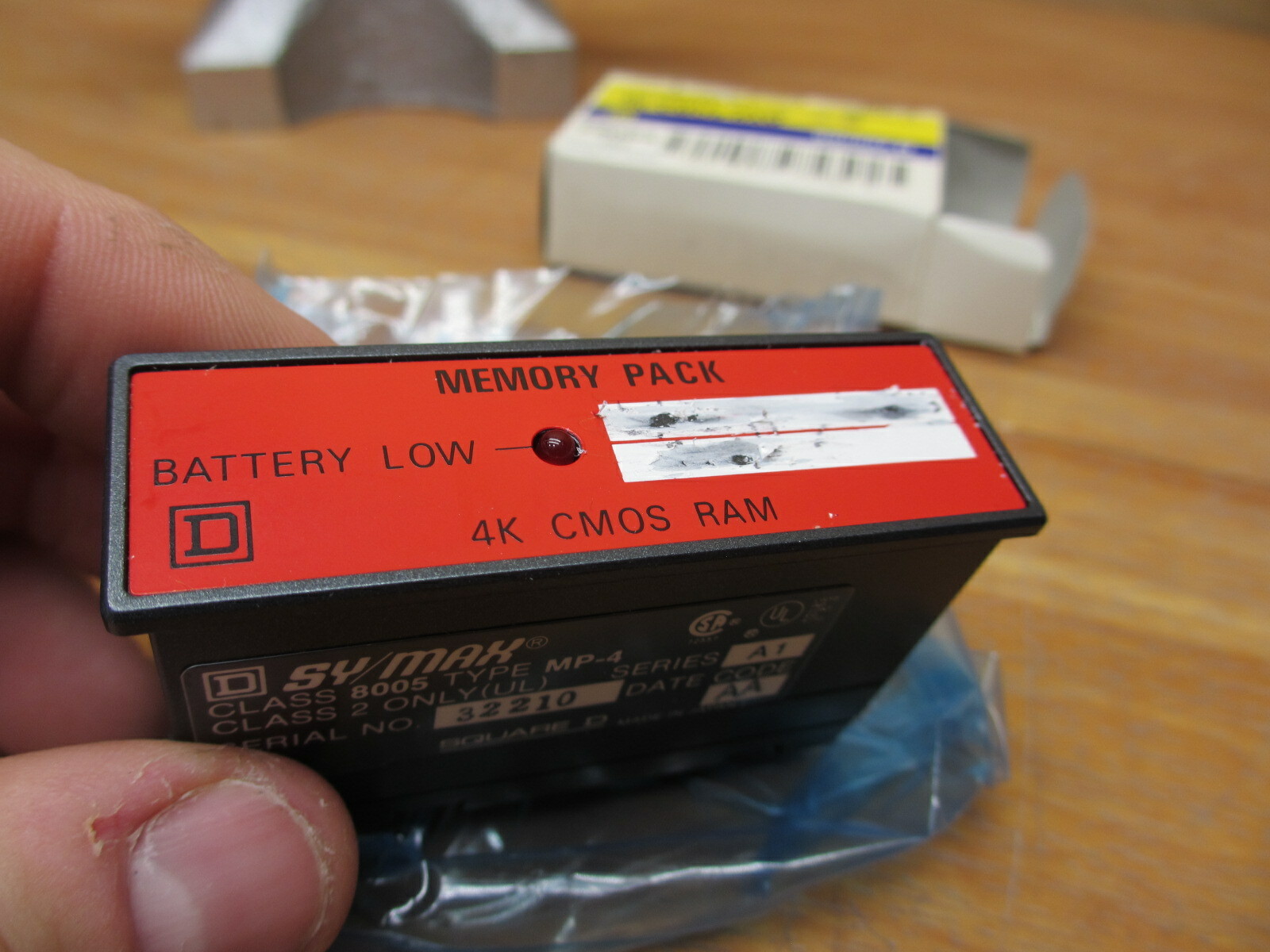 Square D 8005 Memory Pack 4K CMOS-RAM SY/MAX *NICE* MP-4, 72084