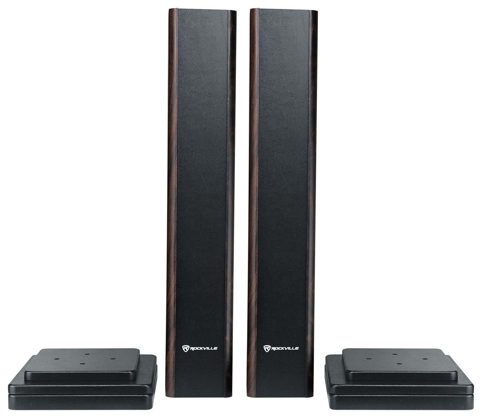 Pair 28" Wood Speaker Stands For Polk Audio TSi100 Bookshelf Speakers