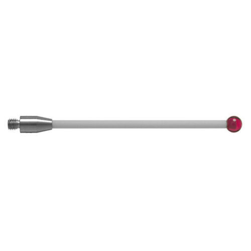 2Pcs CMM Machine Touch Probe Stylus Ceramic Stem M3 Thread 2mm Ruby Ball L 40mm