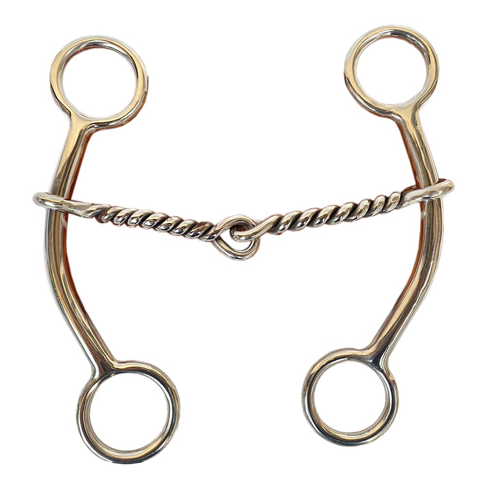 Hilason Twisted Wire Curb Bit Stainless Steel Goosetree Western Horse