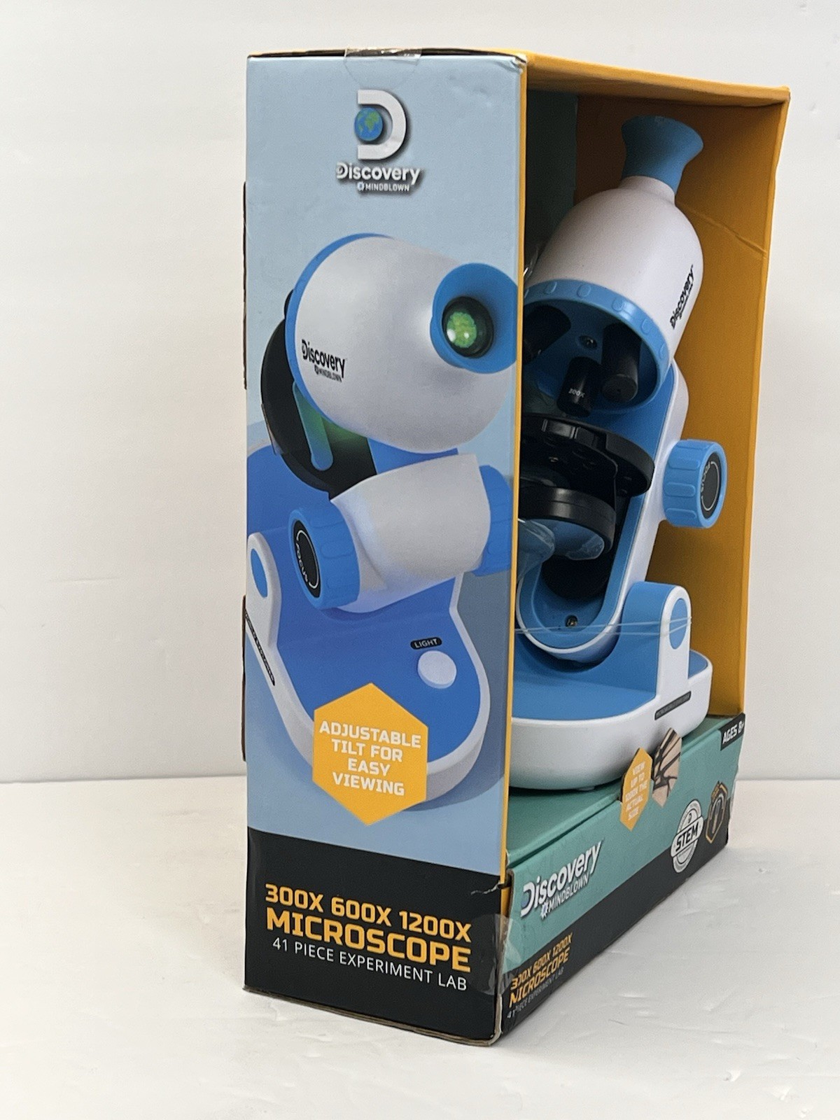 Discovery #MINDBLOWN 1200X, 600X, 300X Microscope 41-Piece Experiment Lab New