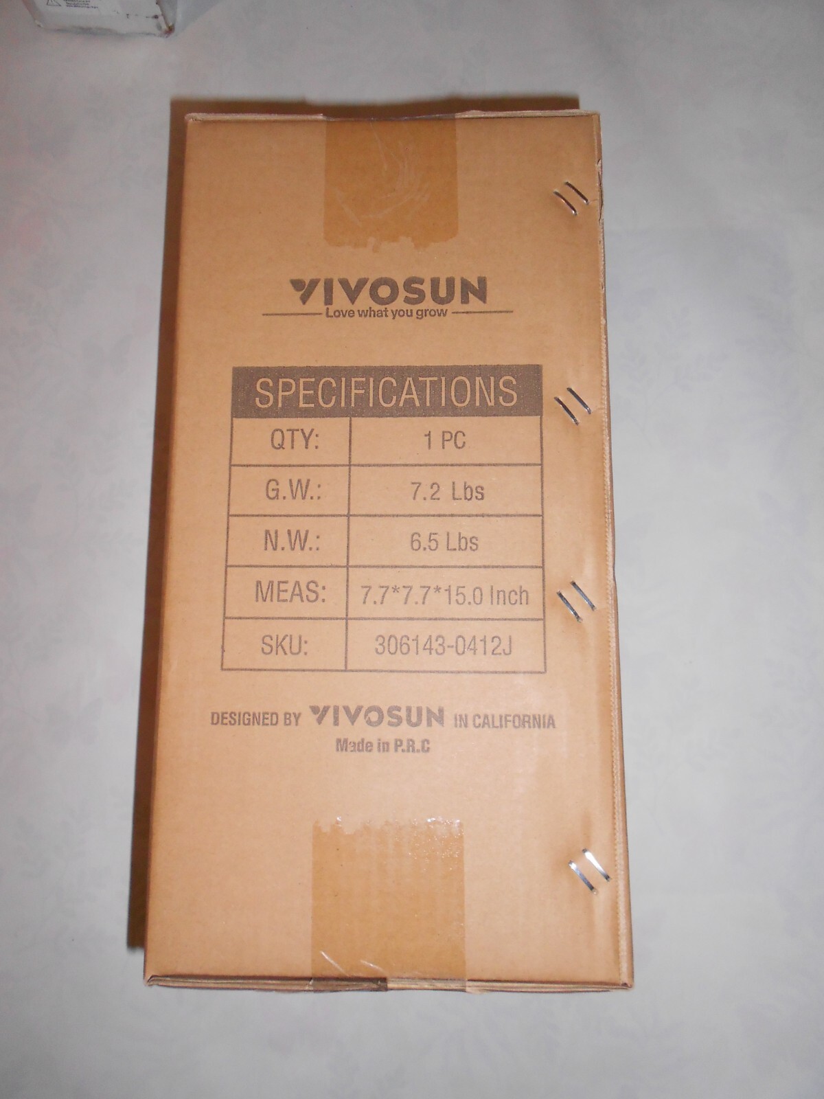 VIVOSUN 4” Air Carbon Filter 306143-0412J for Inline Fan, Grow Tent NEW 4”x12”