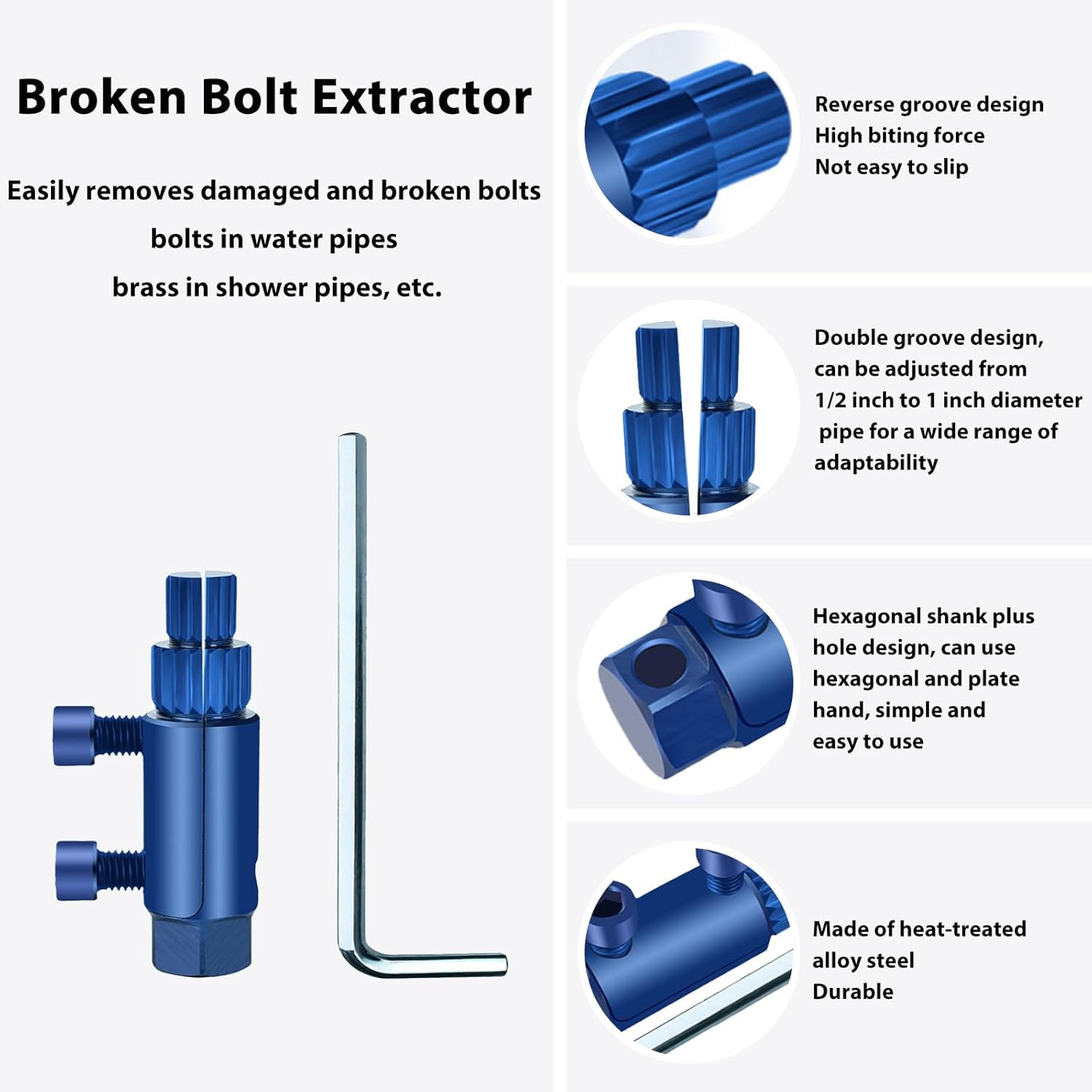 New Pipe Extractor Tool Pipe Nipple Extractor Set Pipe Remover Kit Broken Pipe T