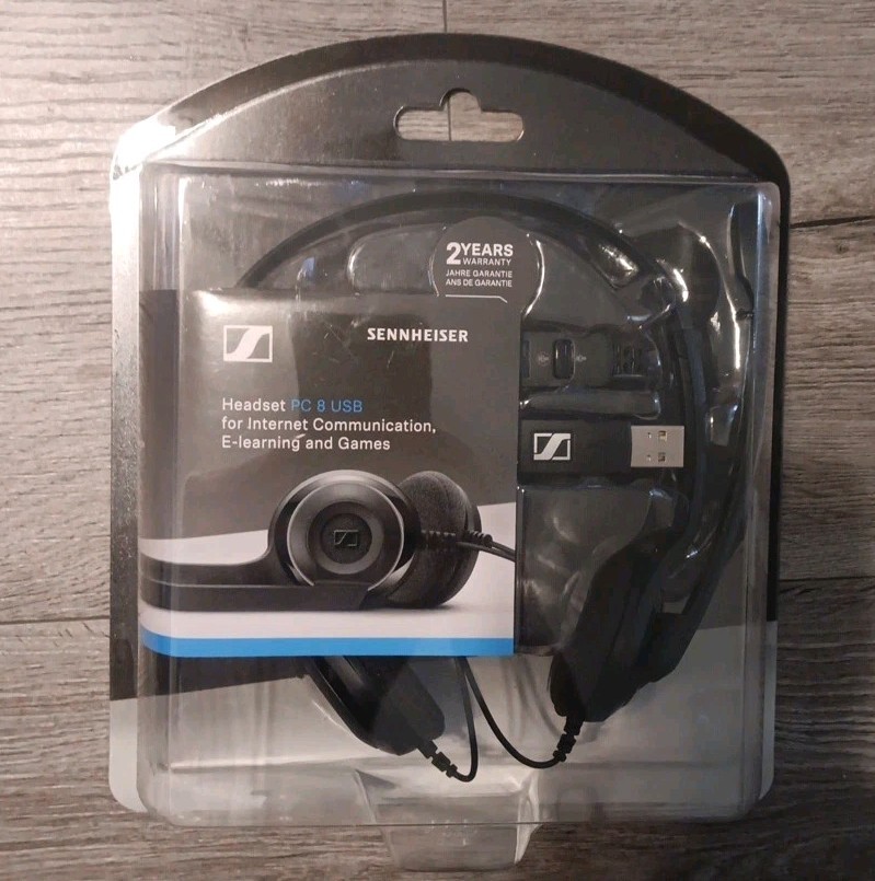 New Sennheiser Audio Headset PC 7 USB  Mono for E Learning PC/MAC  (108)