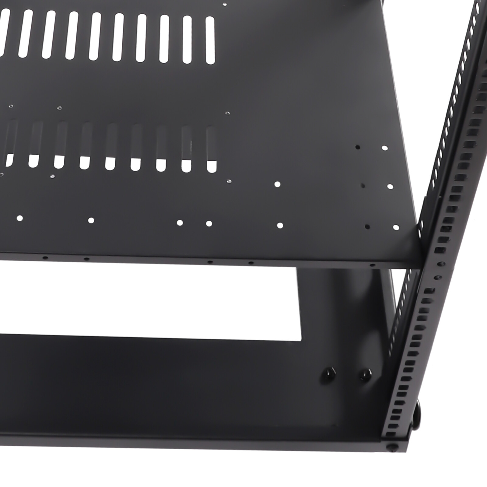 18.5" 4 Post Open Frame Network Server Rack 18U Adjustable Partition 0-31.5''
