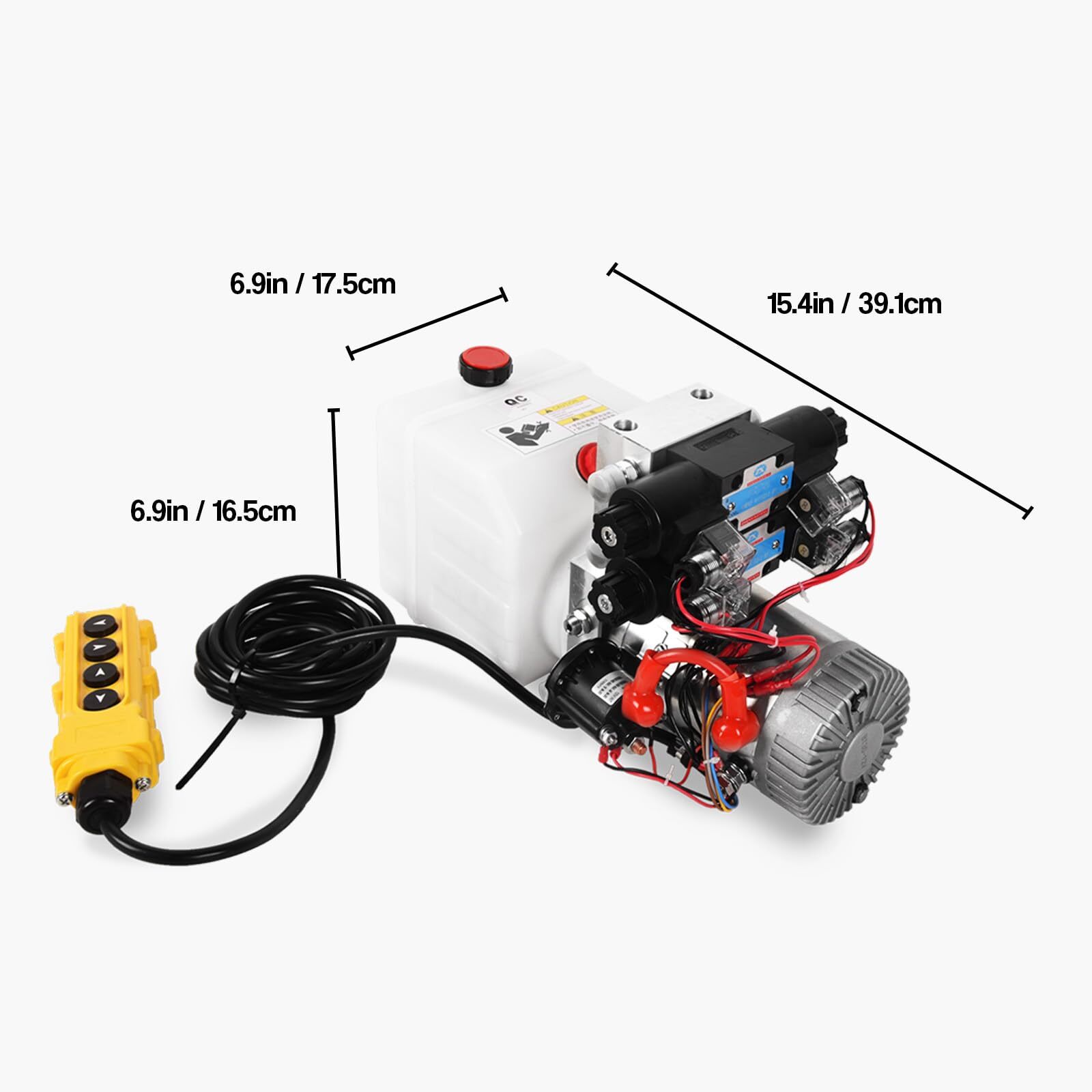 Hydraulic Power Unit Double Acting Hydraulic Pump 4.5 Quart Reservoir 12V DC