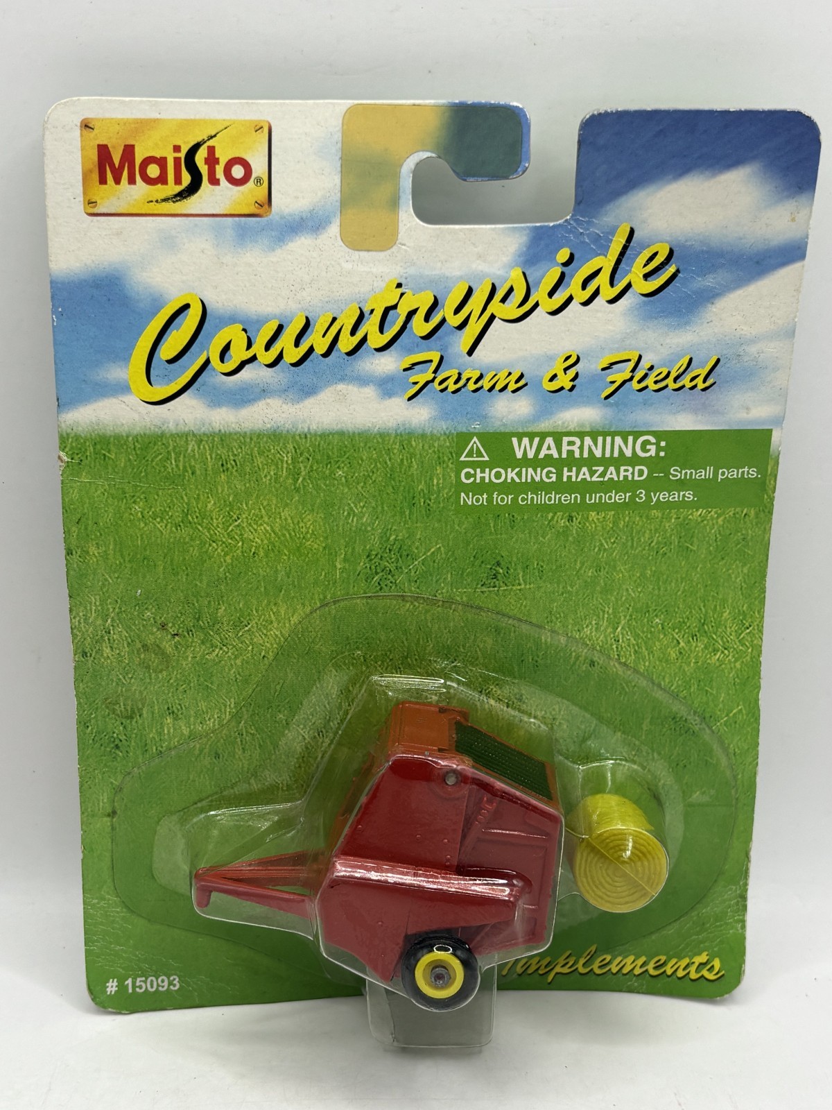 New 1998 Maisto Countryside Farm & Field Ronud Baler Model 15093 働く車、農作業車