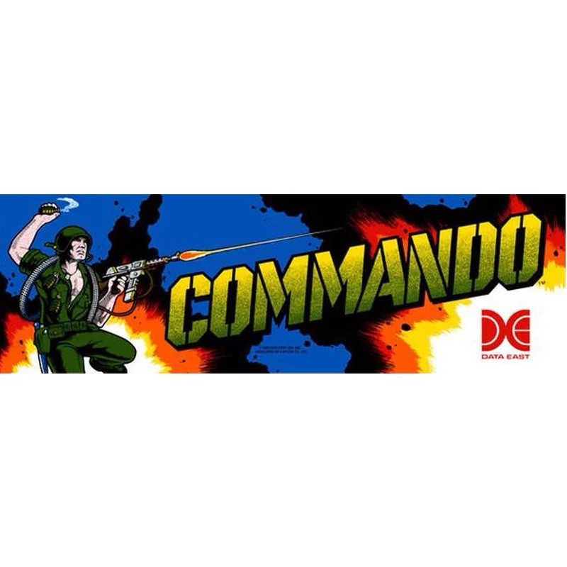 Commando Arcade Marquee Premium Backlit Translite Free Ship